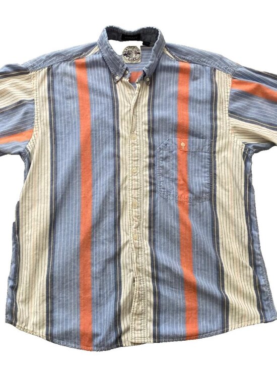Gant Other - Vintage 90s Gant Salty Dog Striped Half Sleeve Dress Shirt